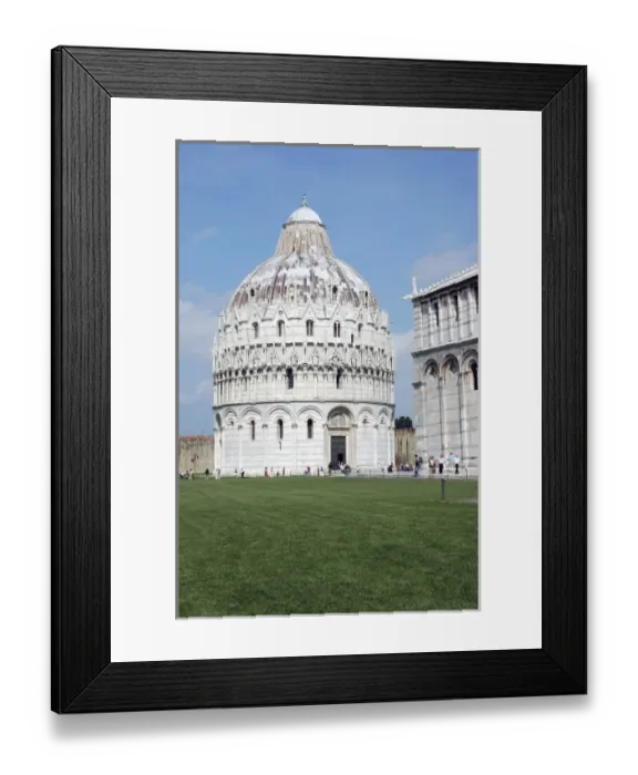 Framed Print : Italy, Pisa. Baptistry in Piazza dei Miracoli Framed Print : Italy, Pisa. Baptistry in Piazza dei Miracoli