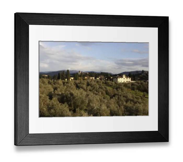 Framed Print : Tuscan countryside in the outskirts of Florence Framed Print : Tuscan countryside in the outskirts of Florence