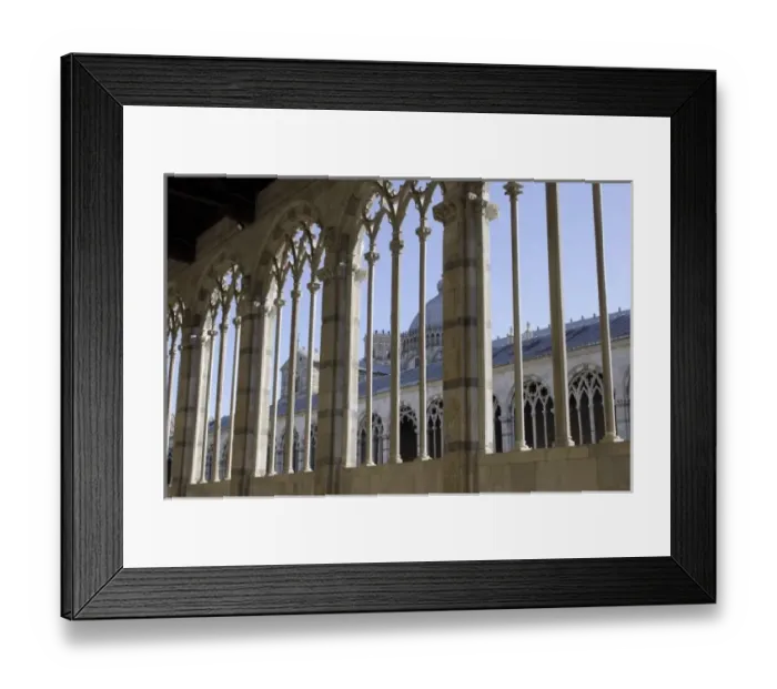 Framed Print : The Camposanto monumentale lies at the northern edge of the Campo