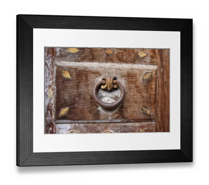 Framed Print : door handle Framed Print : door handle