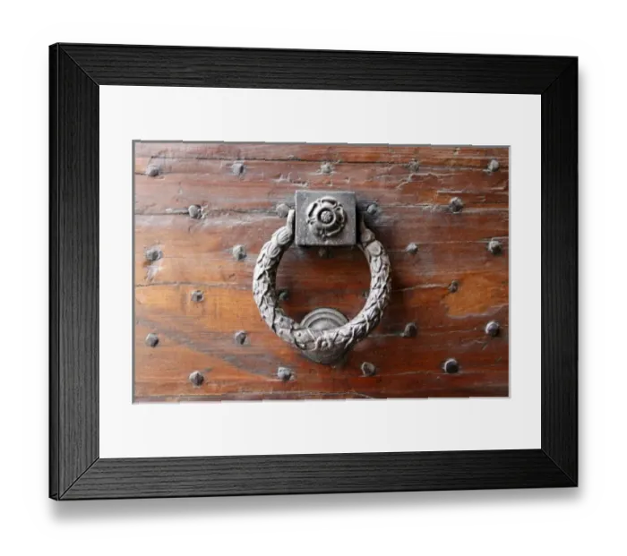 Framed Print : door handle Framed Print : door handle