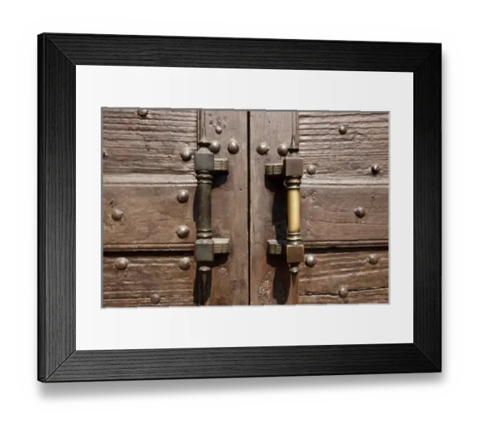 Framed Print : door handle Framed Print : door handle