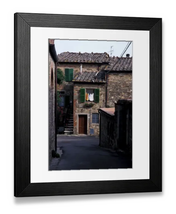 Framed Print : Europe, Italy, Tuscany, Siena, Chianti, Valdambra. Castelletto di Montebenichi