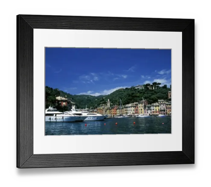 Framed Print : Europe, Italy, Liguria, Portofino. Boats on water Framed Print : Europe, Italy, Liguria, Portofino. Boats on water