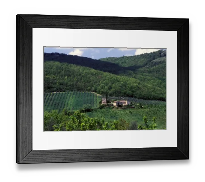Framed Print : Europe, Italy, Tuscany. Scenic vineyard villa Framed Print : Europe, Italy, Tuscany. Scenic vineyard villa