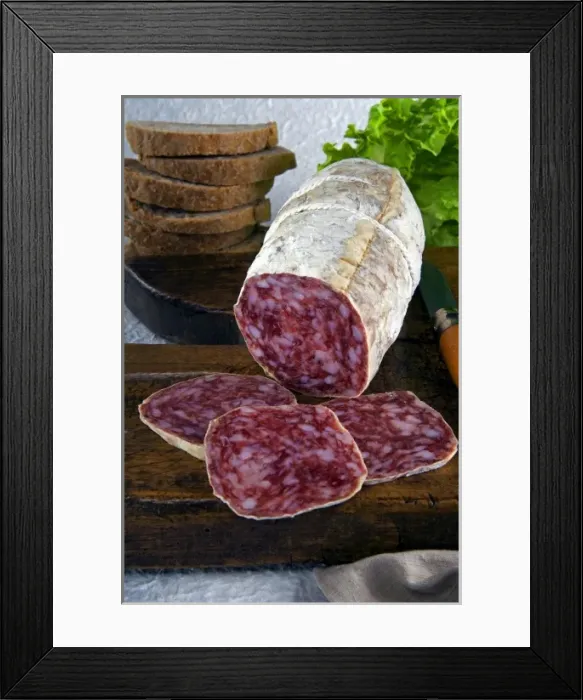 Framed Print : Italy, Tuscany, food, tuscan salame, traditional Framed Print : Italy, Tuscany, food, tuscan salame, traditional