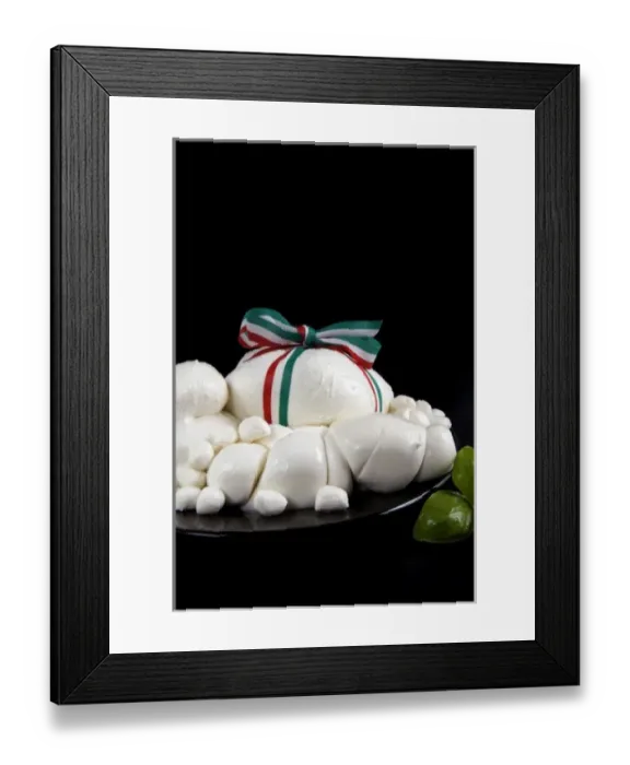 Framed Print : Italy, food, mozzarella cheese, traditional Framed Print : Italy, food, mozzarella cheese, traditional
