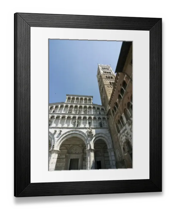 Framed Print : Church of San Martino, Lucca, Tuscany, Italy, Europe