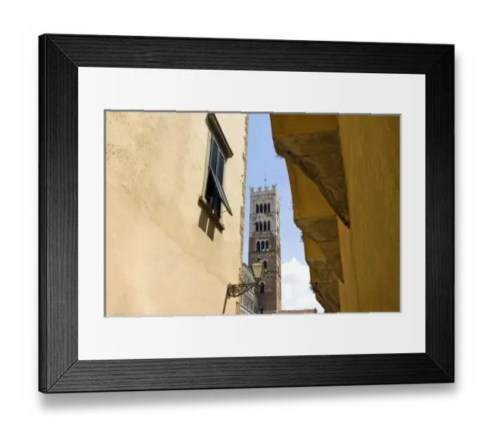 Framed Print : Church of San Martino, Lucca, Tuscany, Italy, Europe