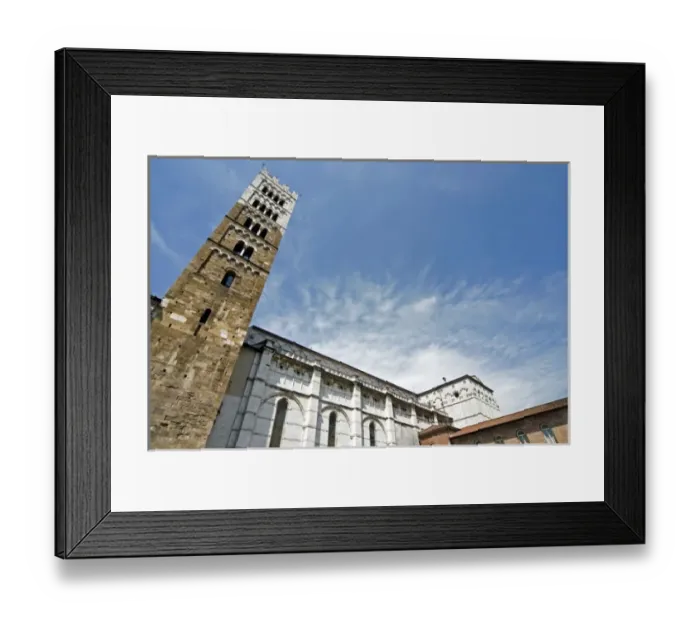 Framed Print : Church of San Martino, Lucca, Tuscany, Italy, Europe