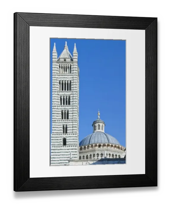Framed Print : Europe, Italy, Tuscany, Siena, Siena Cathdral (Duomo di Siena) Detail