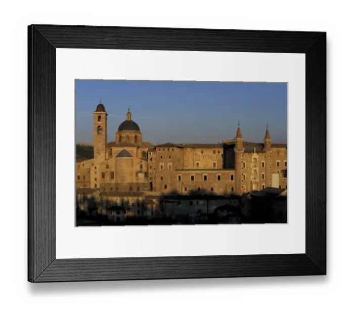 Framed Print : Italy, Le Marche, Urbino. Buildings at Piazza Duca Federico Framed Print : Italy, Le Marche, Urbino. Buildings at Piazza Duca Federico