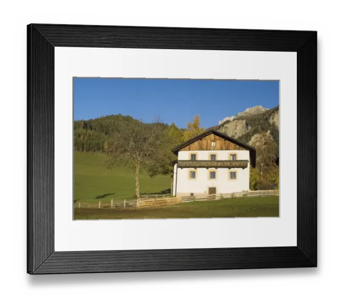 Framed Print : Italy, Trentino - Alto Adige, Bolzano province, Dolomites, Val di Funes, Santa Maddalena