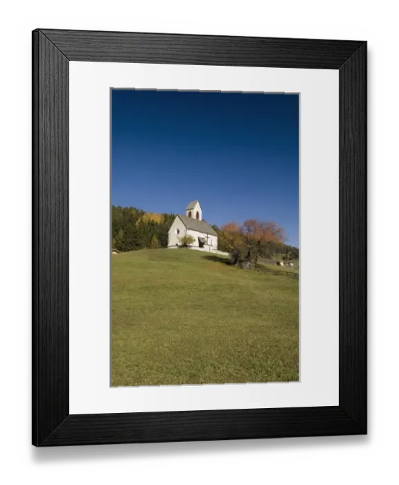 Framed Print : Italy, Trentino - Alto Adige, Bolzano province, Dolomites, Val di Funes, St. Jacob church Framed Print : Italy, Trentino - Alto Adige, Bolzano province, Dolomites, Val di Funes, St. Jacob church