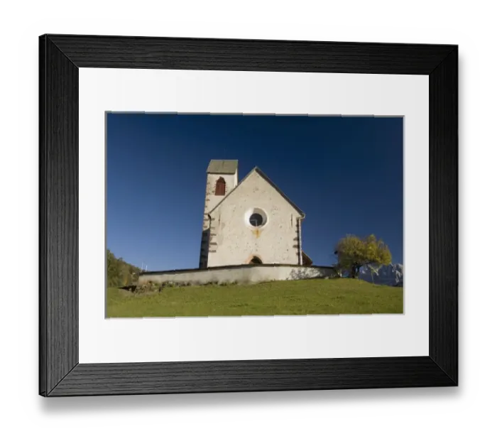 Framed Print : Italy, Trentino - Alto Adige, Bolzano province, Dolomites, Val di Funes, St. Jacob church Framed Print : Italy, Trentino - Alto Adige, Bolzano province, Dolomites, Val di Funes, St. Jacob church