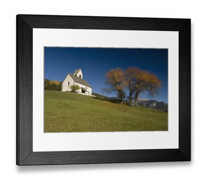 Framed Print : Italy, Trentino - Alto Adige, Bolzano province, Dolomites, Val di Funes, St. Jacob church Framed Print : Italy, Trentino - Alto Adige, Bolzano province, Dolomites, Val di Funes, St. Jacob church