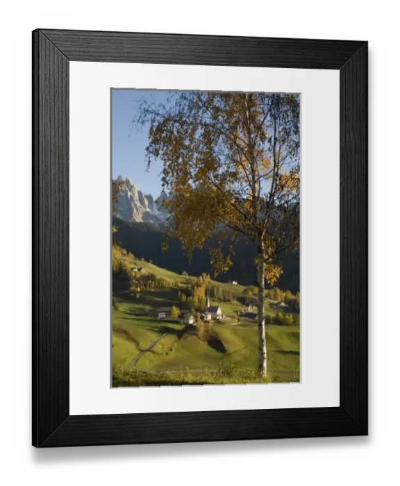 Framed Print : Italy, Trentino - Alto Adige, Bolzano province, Dolomites, Val di Funes, Santa Maddalena Framed Print : Italy, Trentino - Alto Adige, Bolzano province, Dolomites, Val di Funes, Santa Maddalena