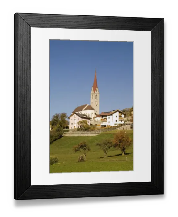 Framed Print : Italy, Trentino - Alto Adige, Bolzano province, Dolomites, Val di Funes, Tiso