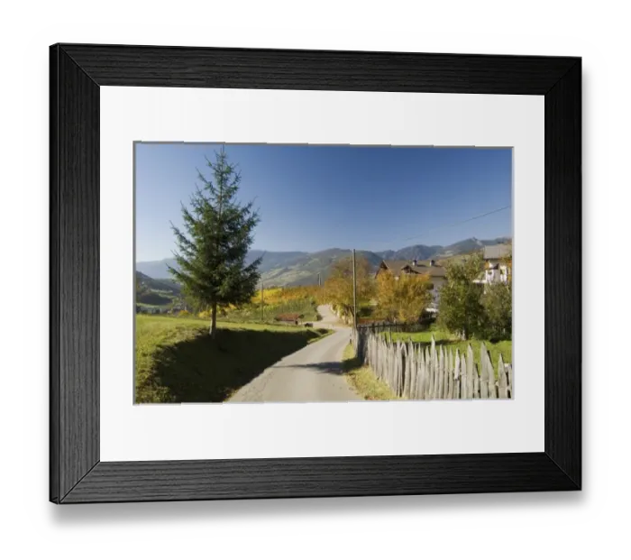 Framed Print : Italy, Trentino - Alto Adige, Bolzano province, Dolomites, Val di Funes, Nafen