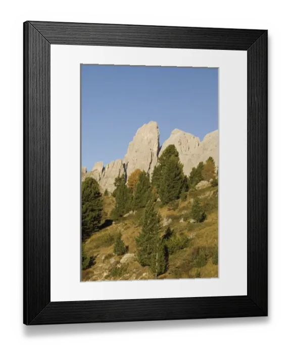 Framed Print : Italy, Trentino - Alto Adige, Bolzano province, Dolomites, Val Gardena, Sella group Framed Print : Italy, Trentino - Alto Adige, Bolzano province, Dolomites, Val Gardena, Sella group