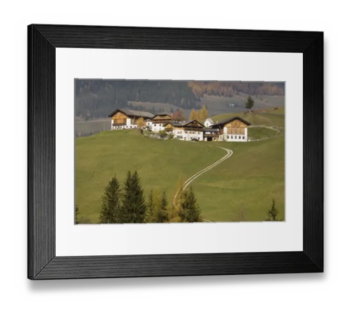 Framed Print : Italy, Trentino - Alto Adige, Bolzano province, Dolomites, Val di Funes, Santa Maddalena