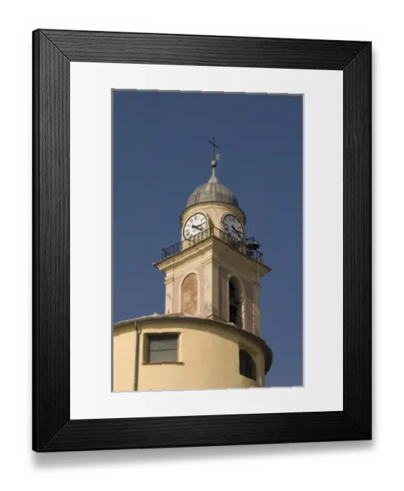Framed Print : Santa Maria Assunta church, Camogli, Liguria, Italy