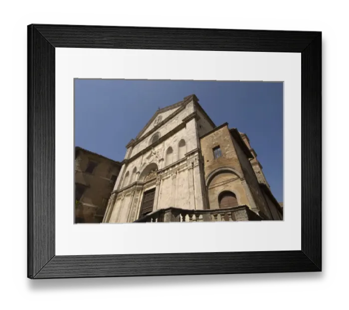 Framed Print : Sant Agostino church, Montepulciano, Val d Orcia, Siena province, Tuscany, Italy Framed Print : Sant Agostino church, Montepulciano, Val d Orcia, Siena province, Tuscany, Italy