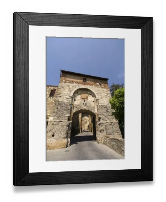 Framed Print : Porta delle Farine, Montepulciano, Val d Orcia, Siena province, Tuscany, Italy Framed Print : Porta delle Farine, Montepulciano, Val d Orcia, Siena province, Tuscany, Italy