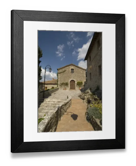 Framed Print : Church at San Simeone hotel, Rocca d Orcia, Val d Orcia, Siena province, Tuscany, Italy Framed Print : Church at San Simeone hotel, Rocca d Orcia, Val d Orcia, Siena province, Tuscany, Italy