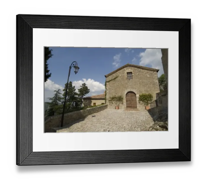 Framed Print : Church at San Simeone hotel, Rocca d Orcia, Val d Orcia, Siena province, Tuscany, Italy Framed Print : Church at San Simeone hotel, Rocca d Orcia, Val d Orcia, Siena province, Tuscany, Italy