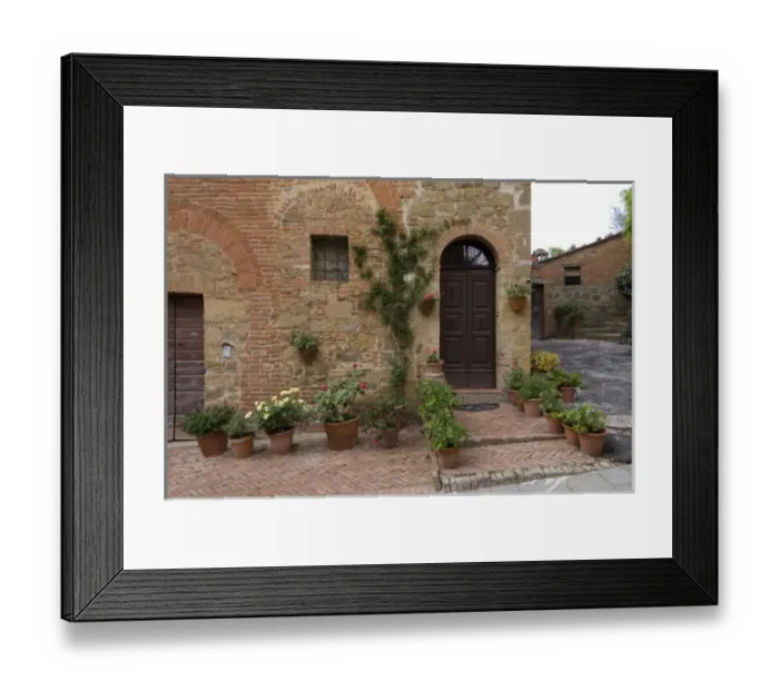 Framed Print : Monticchiello, Val d Orcia, Siena province, Tuscany, Italy