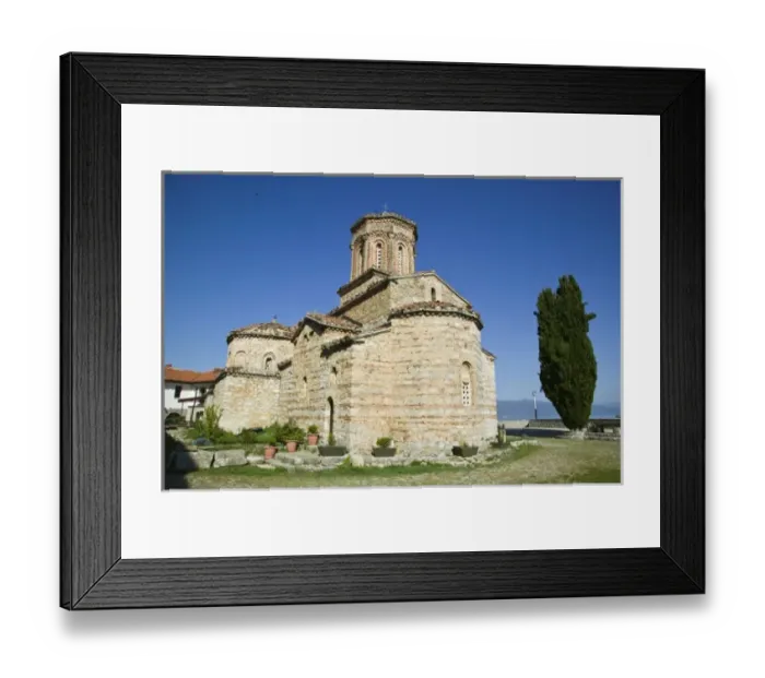 Framed Print : MACEDONIA, Sveti Naum. 17th century Church of Sveti Naum on Lake Ohrid
