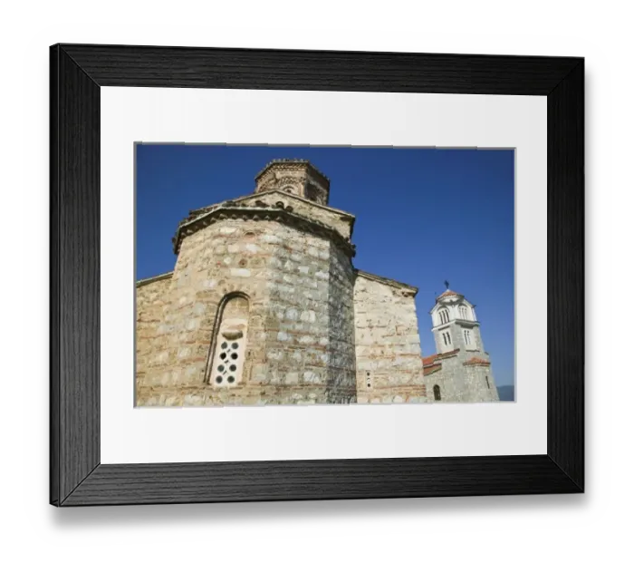 Framed Print : MACEDONIA, Sveti Naum. 17th century Church of Sveti Naum on Lake Ohrid