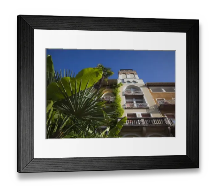 Framed Print : Italy, Brescia Province, Gardone Riviera. The Grand Hotel, morning Framed Print : Italy, Brescia Province, Gardone Riviera. The Grand Hotel, morning