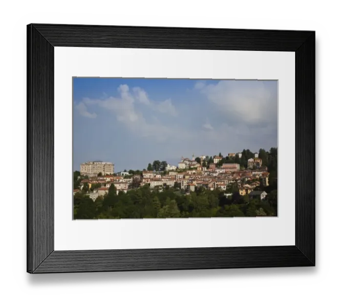 Framed Print : Italy, Como Province, Brunate. Town view