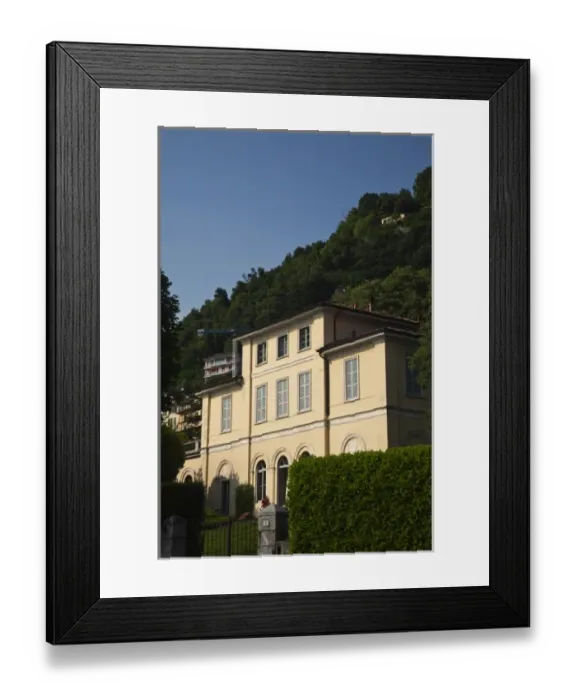 Framed Print : Italy, Como Province, Como. Villa on the Viale Geno Framed Print : Italy, Como Province, Como. Villa on the Viale Geno