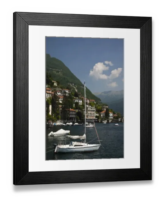 Framed Print : Italy, Como Province, Moltrasio. Lakefront Framed Print : Italy, Como Province, Moltrasio. Lakefront
