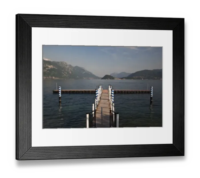 Framed Print : Italy, Como Province, Tremezzo. Lake pier Framed Print : Italy, Como Province, Tremezzo. Lake pier