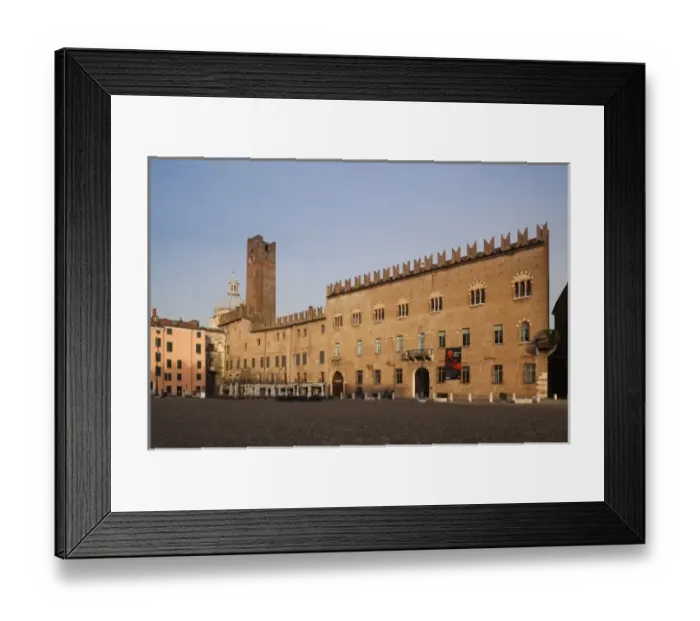 Framed Print : Italy, Mantua Province, Mantua. Piazza Sordello, dawn Framed Print : Italy, Mantua Province, Mantua. Piazza Sordello, dawn
