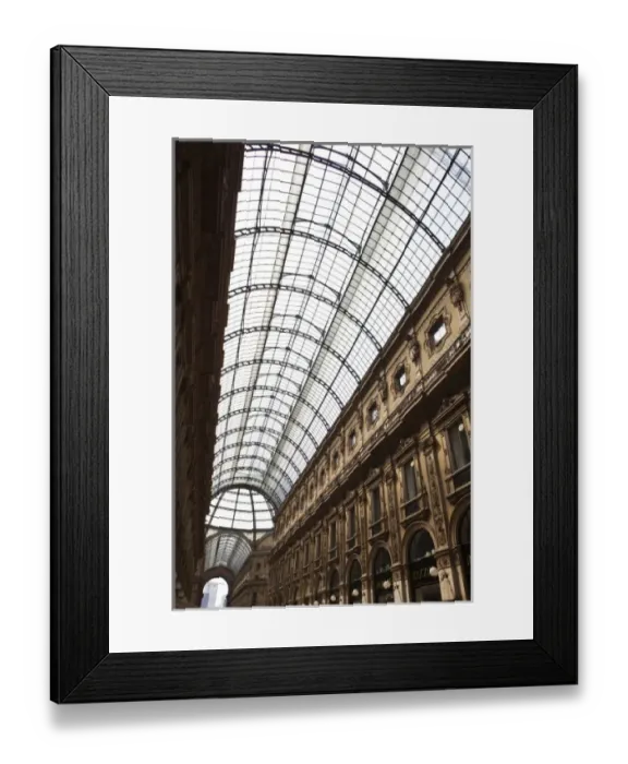 Framed Print : Italy, Milan Province, Milan. Galleria Vittorio Emanuele II shopping arcade, interior Framed Print : Italy, Milan Province, Milan. Galleria Vittorio Emanuele II shopping arcade, interior