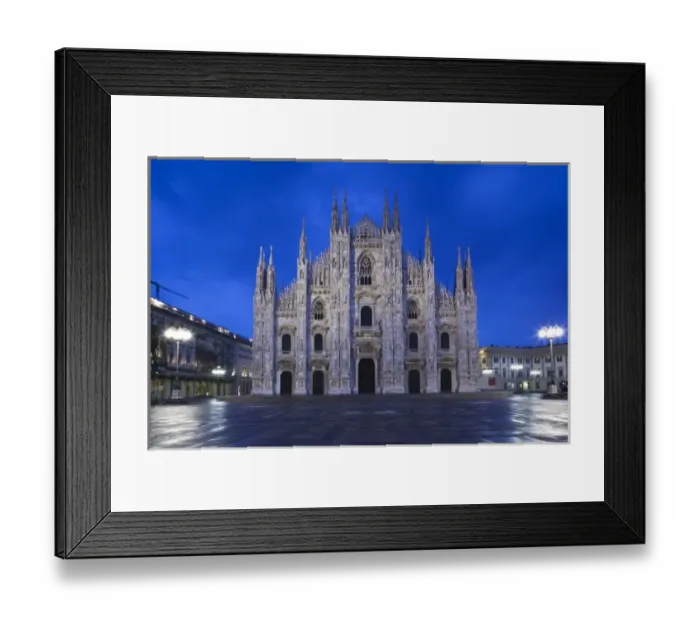 Framed Print : Italy, Milan Province, Milan. Milan Cathedral, dawn