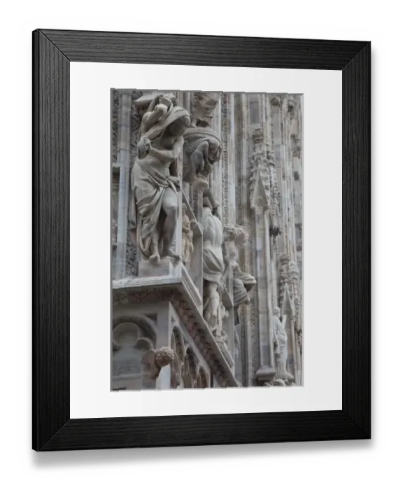 Framed Print : Italy, Milan Province, Milan. Milan Cathedral, exterior sculptures Framed Print : Italy, Milan Province, Milan. Milan Cathedral, exterior sculptures