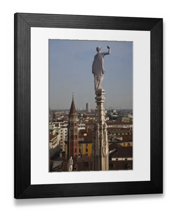 Framed Print : Italy, Milan Province, Milan. View from the Milan Cathedral roof Framed Print : Italy, Milan Province, Milan. View from the Milan Cathedral roof