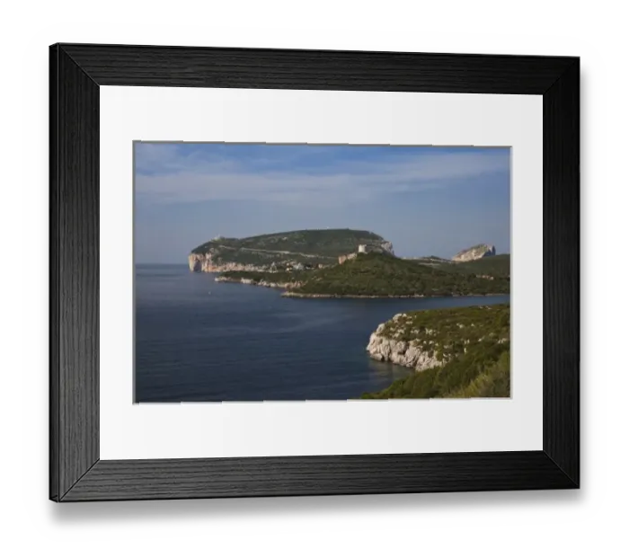 Framed Print : Italy, Sardinia, Alghero. Capo Caccia