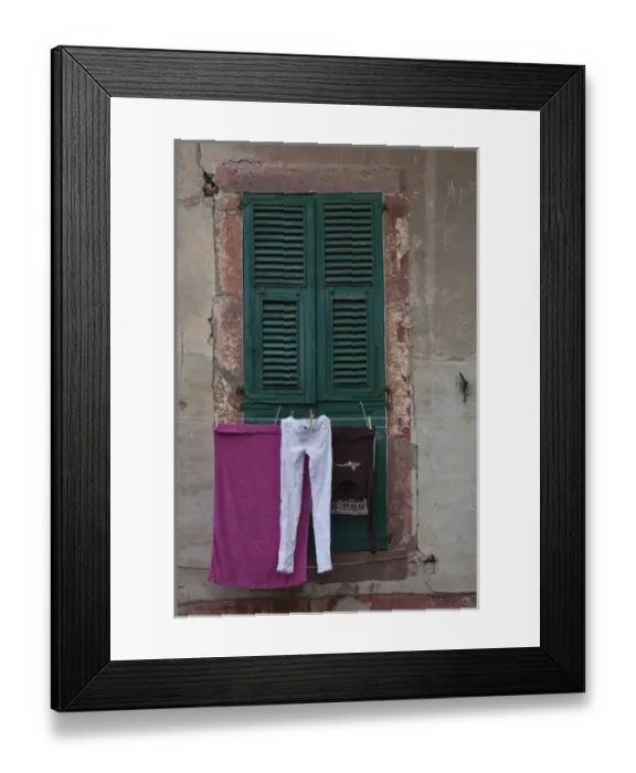 Framed Print : Italy, Sardinia, Bosa. Laundry drying Framed Print : Italy, Sardinia, Bosa. Laundry drying