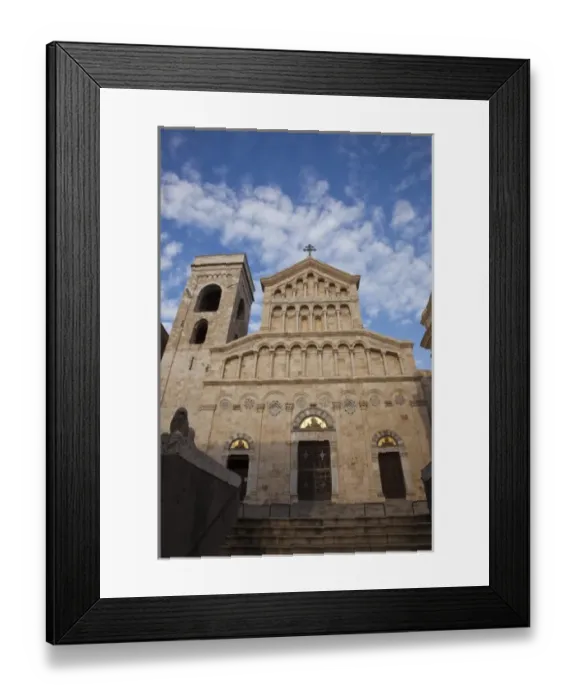 Framed Print : Italy, Sardinia, Cagliari. Il Castello Old Town, Cattedrale di Santa Maria