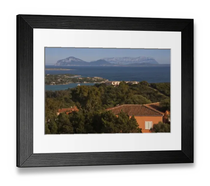 Framed Print : Italy, Sardinia, Cala di Volpe. Cala di Volpe luxury hotel, aerial view