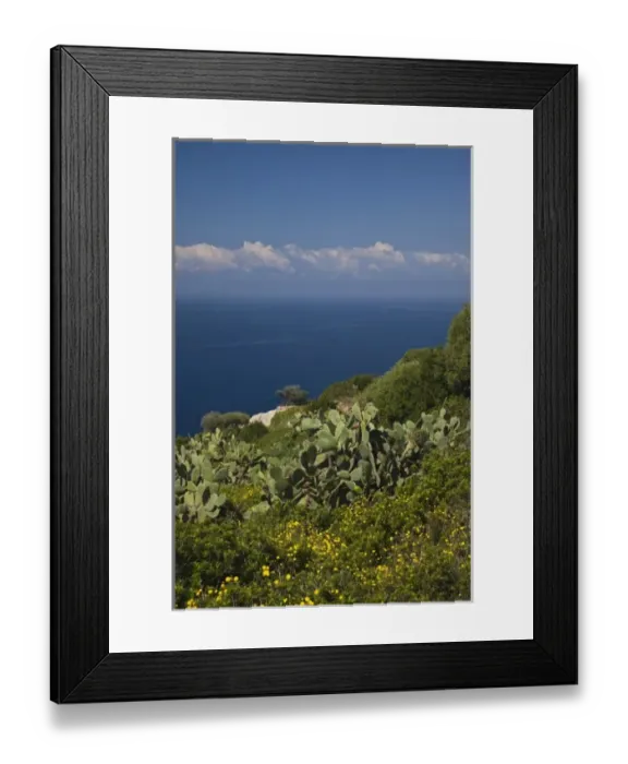 Framed Print : Italy, Sardinia, Capoterra. Southeast coast Framed Print : Italy, Sardinia, Capoterra. Southeast coast
