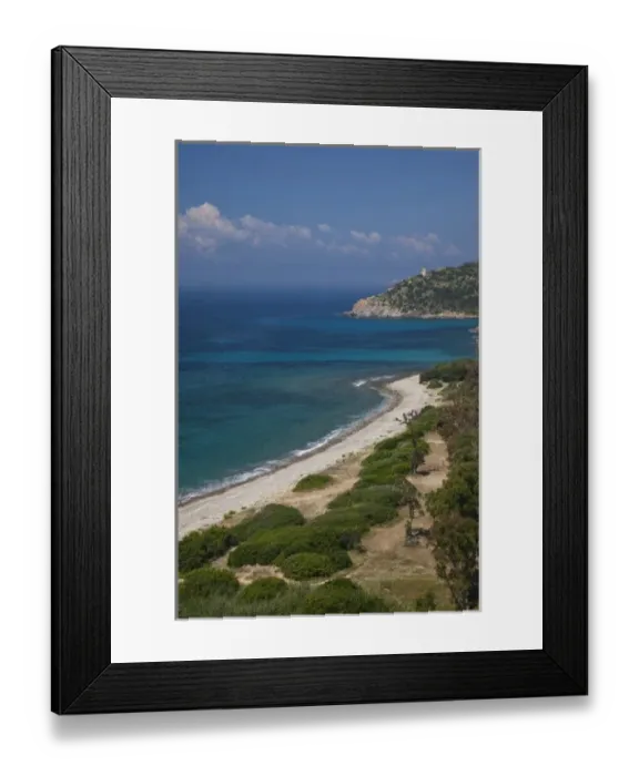 Framed Print : Italy, Sardinia, Capoterra. Southeast coast Framed Print : Italy, Sardinia, Capoterra. Southeast coast