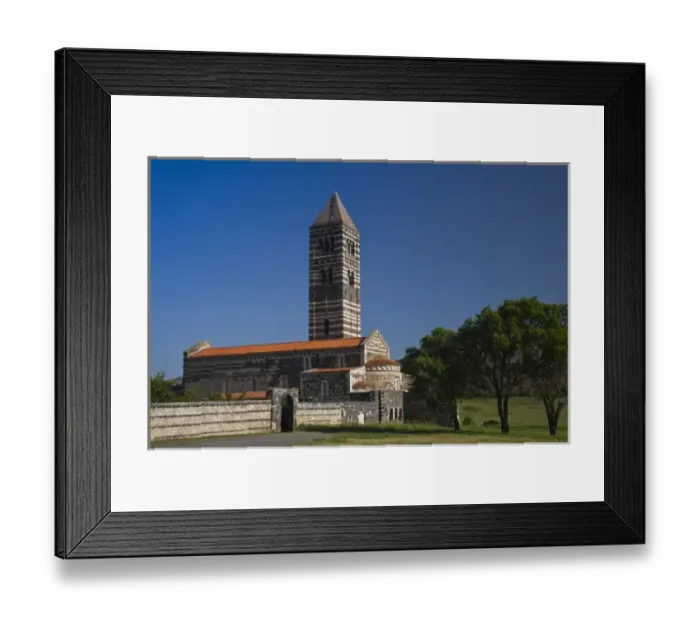 Framed Print : Italy, Sardinia, Condrongianos. Basilica della Santissima Trinita di Saccargia, 12th century church Framed Print : Italy, Sardinia, Condrongianos. Basilica della Santissima Trinita di Saccargia, 12th century church